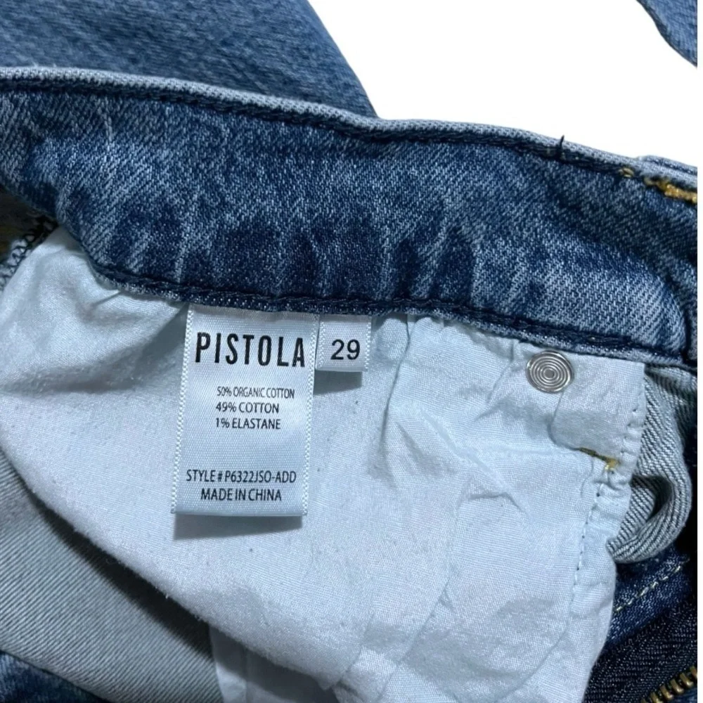 EIC Pistola Size 29 High Waist Denim Jeans Distress Raw Hems Women's RN # 85555